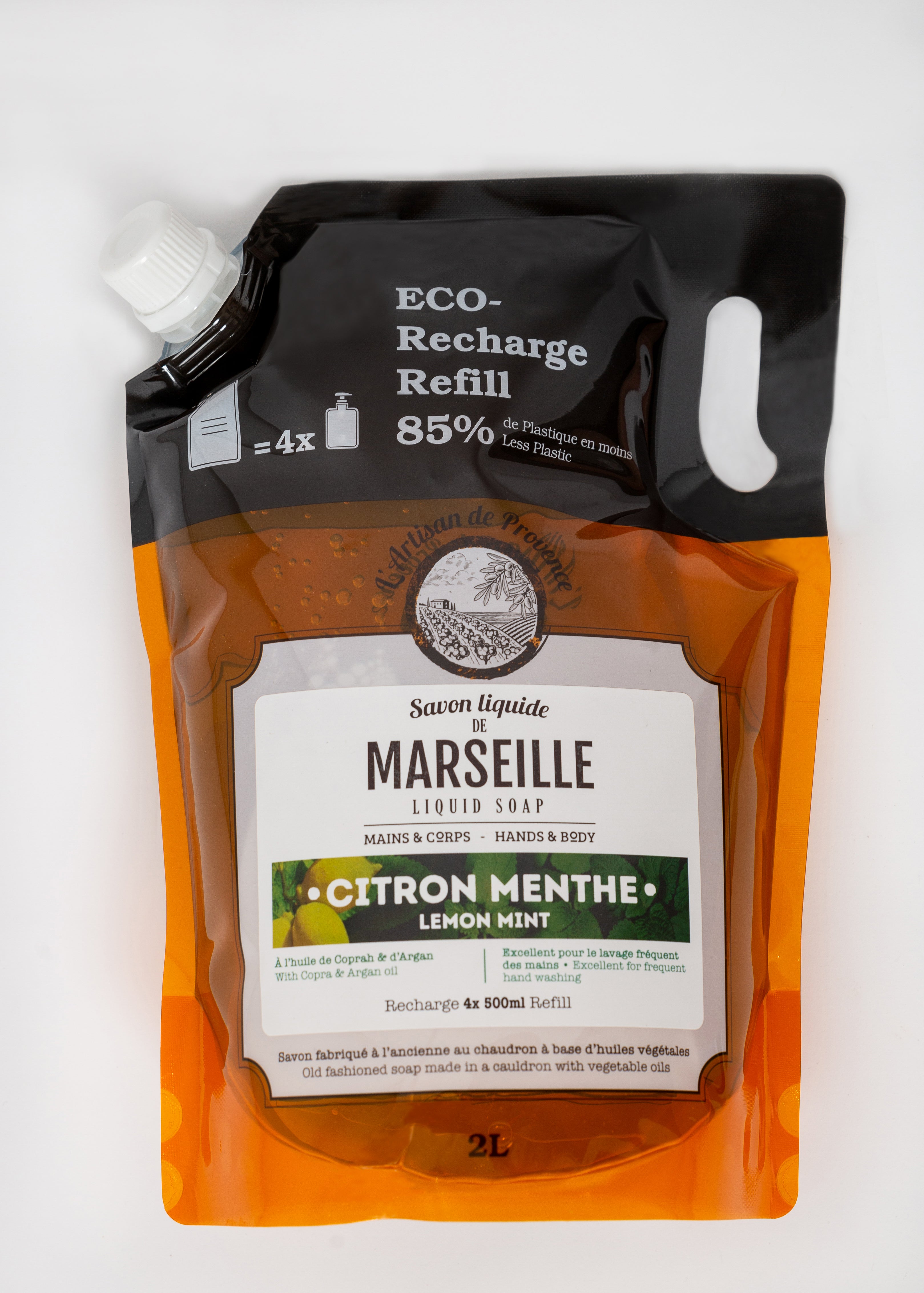 Savon liquide douceur des mains menthe